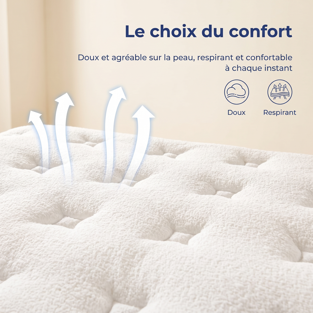 Matelas hybride Le Grand Confort, literie Dormel