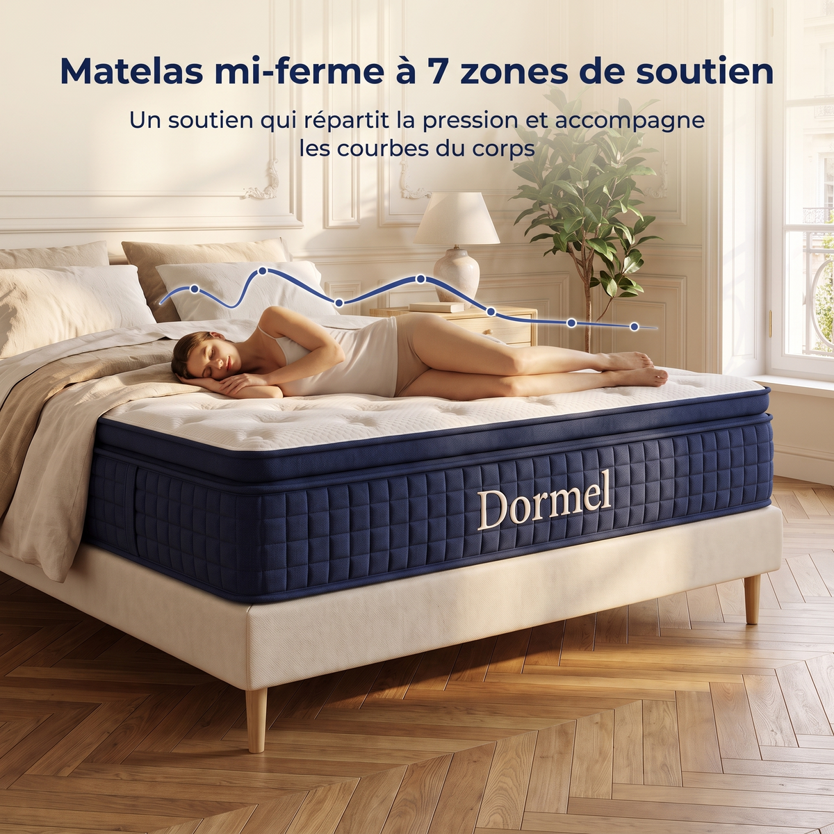 Matelas hybride Dormel Le Grand Confort, livré roulé