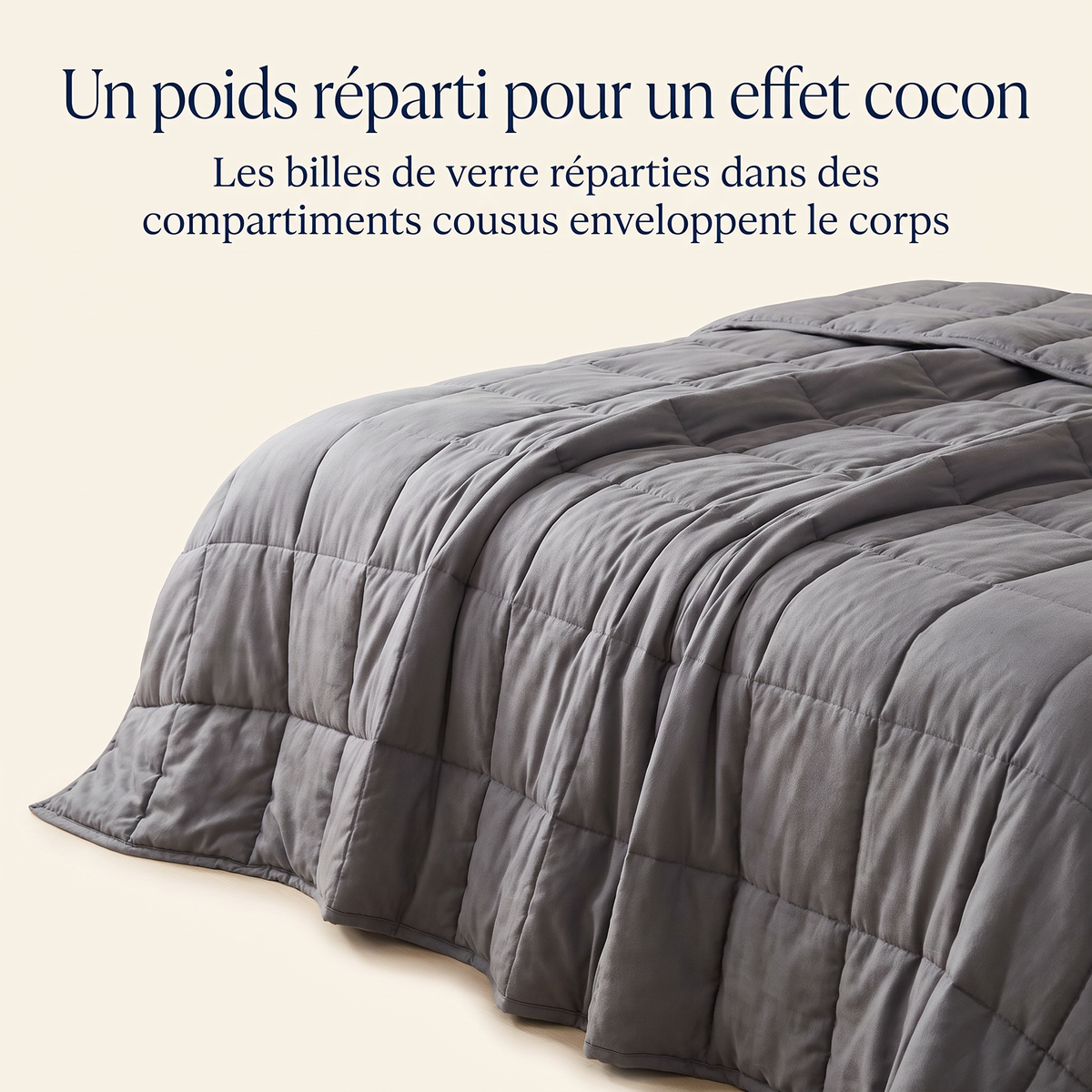Couverture lestée Dormel, effet cocon enveloppant