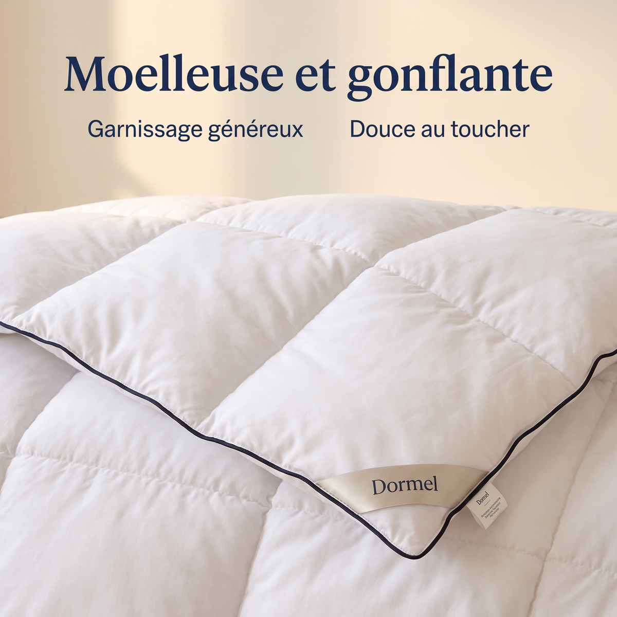 Couette La Chaleureuse Dormel, enveloppe en microfibre brossée