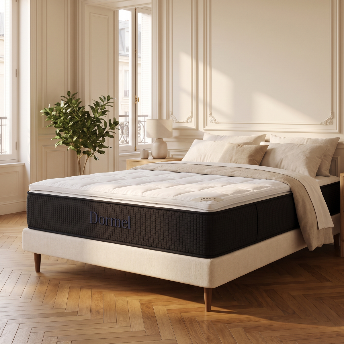 Pack Nuit Sereine Dormel, matelas et protège-matelas