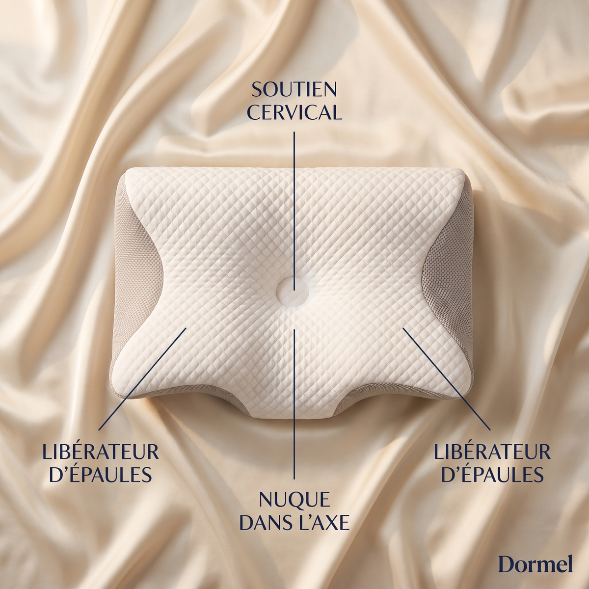 Oreiller Ergonomique Dormel | Le Papillon