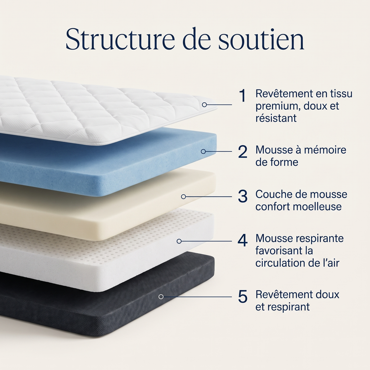 Matelas L'Original Dormel, de 140x190 à 180x200