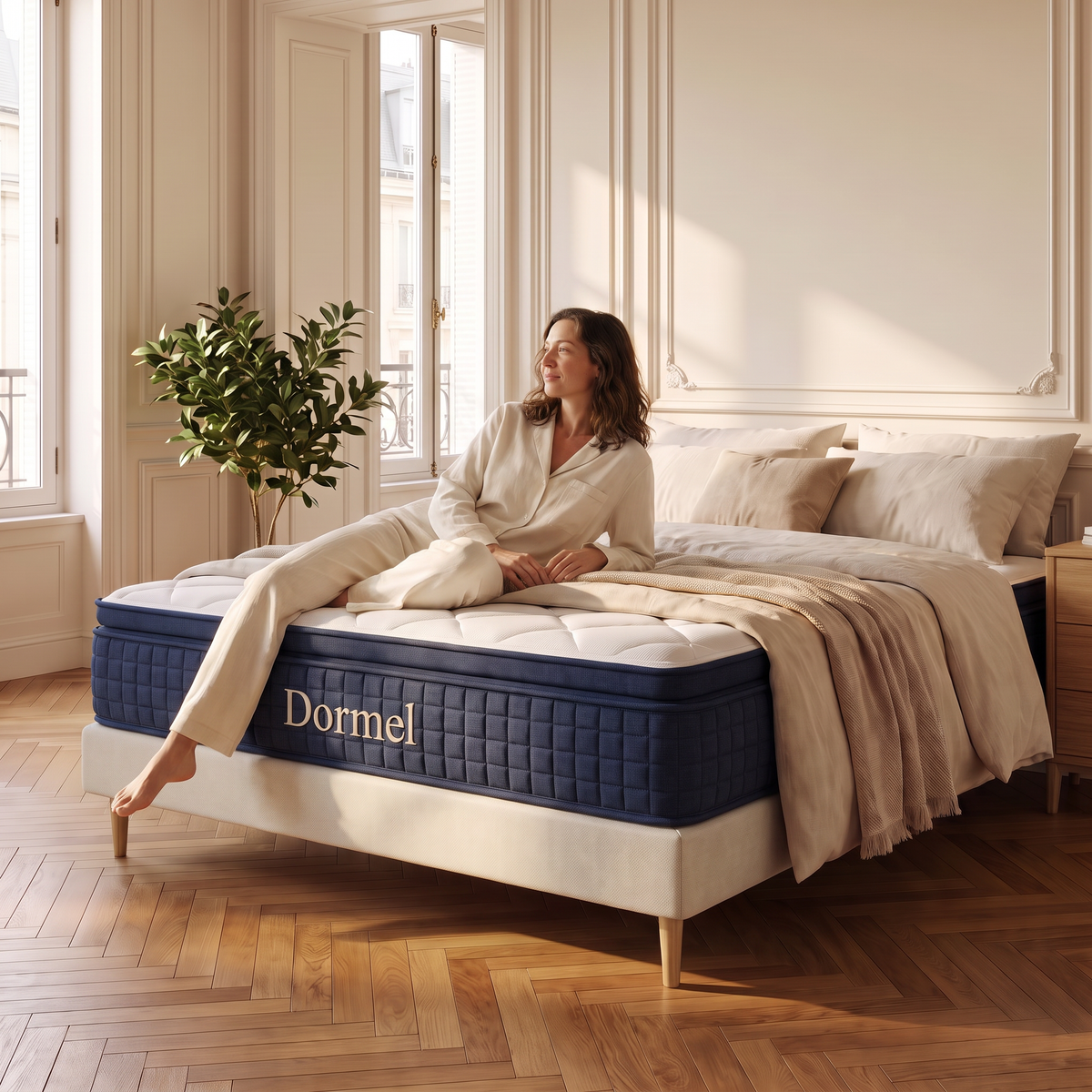 Matelas Le Grand Confort de Dormel, ressorts ensachés et mousse