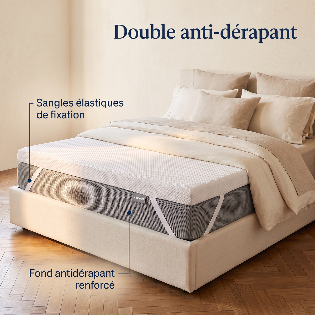 Surmatelas Le Tonique Dormel, de 140x190 à 180x200