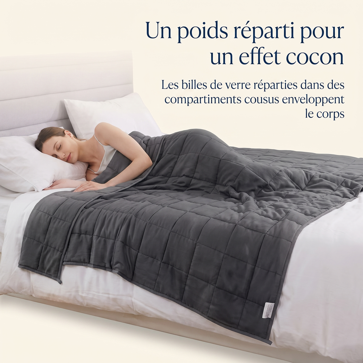 Couverture lestée Dormel, de 125x150 à 150x200 cm