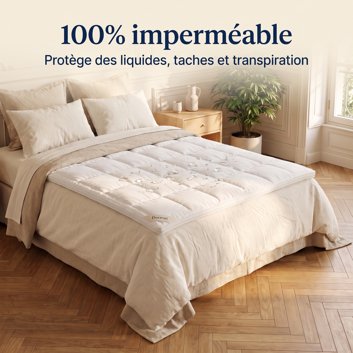 Protège-matelas Le Bouclier de Dormel, membrane imperméable