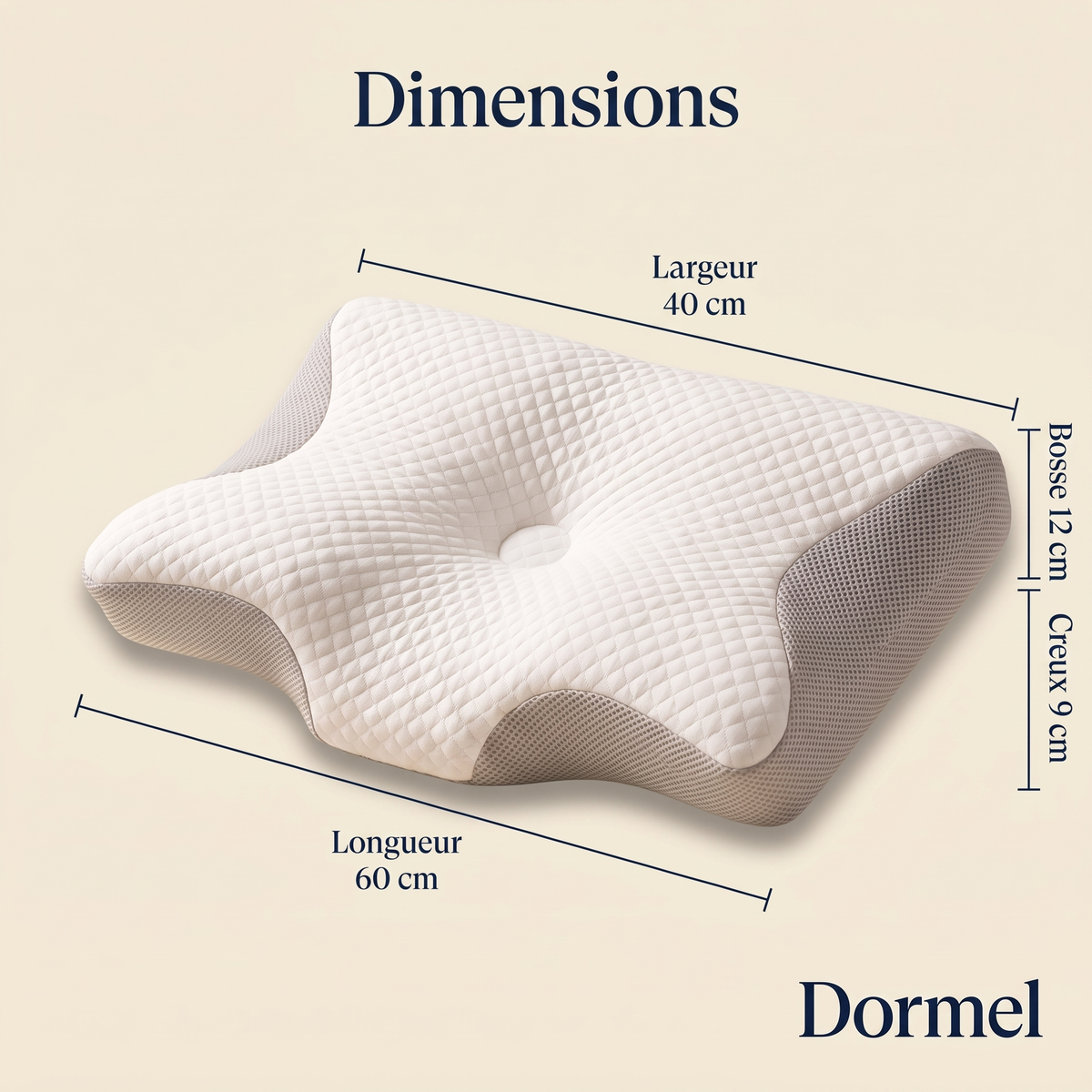 Oreiller Ergonomique Dormel | Le Papillon