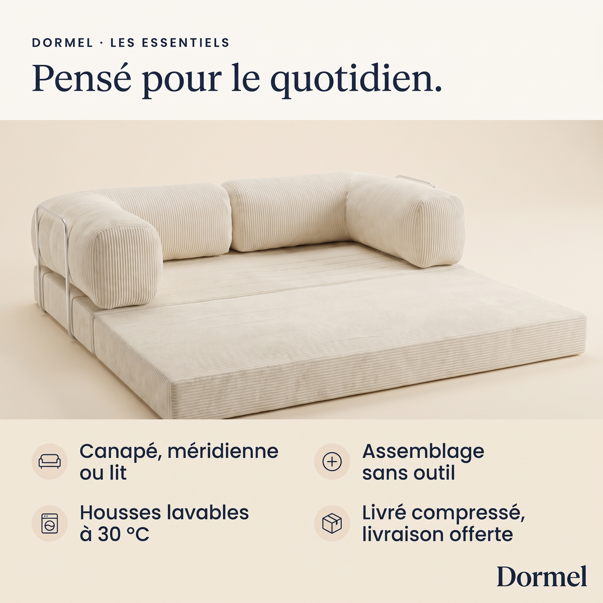 Canapé-Lit Modulable | Le Compressé